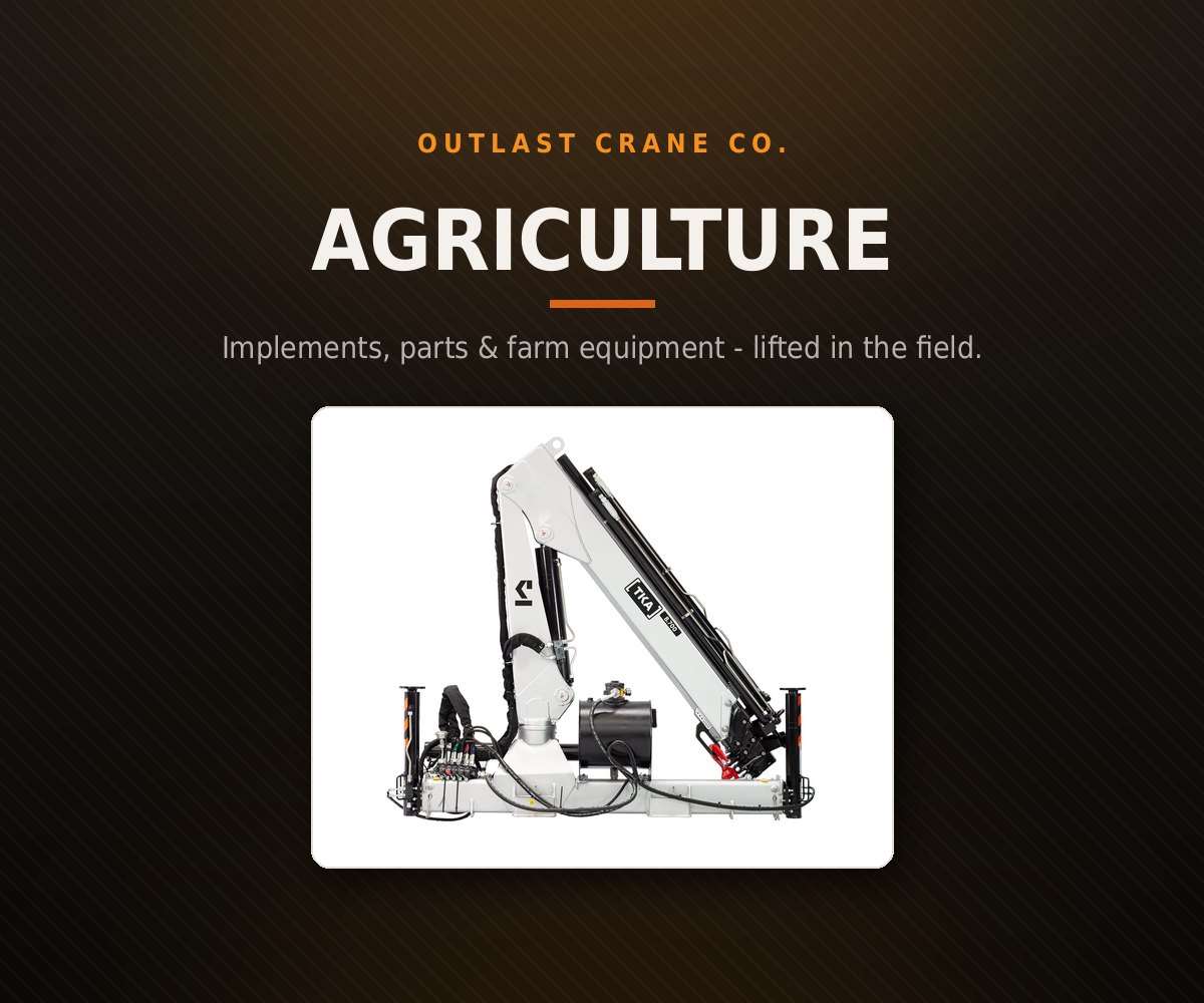 Outlast crane working in Agriculture