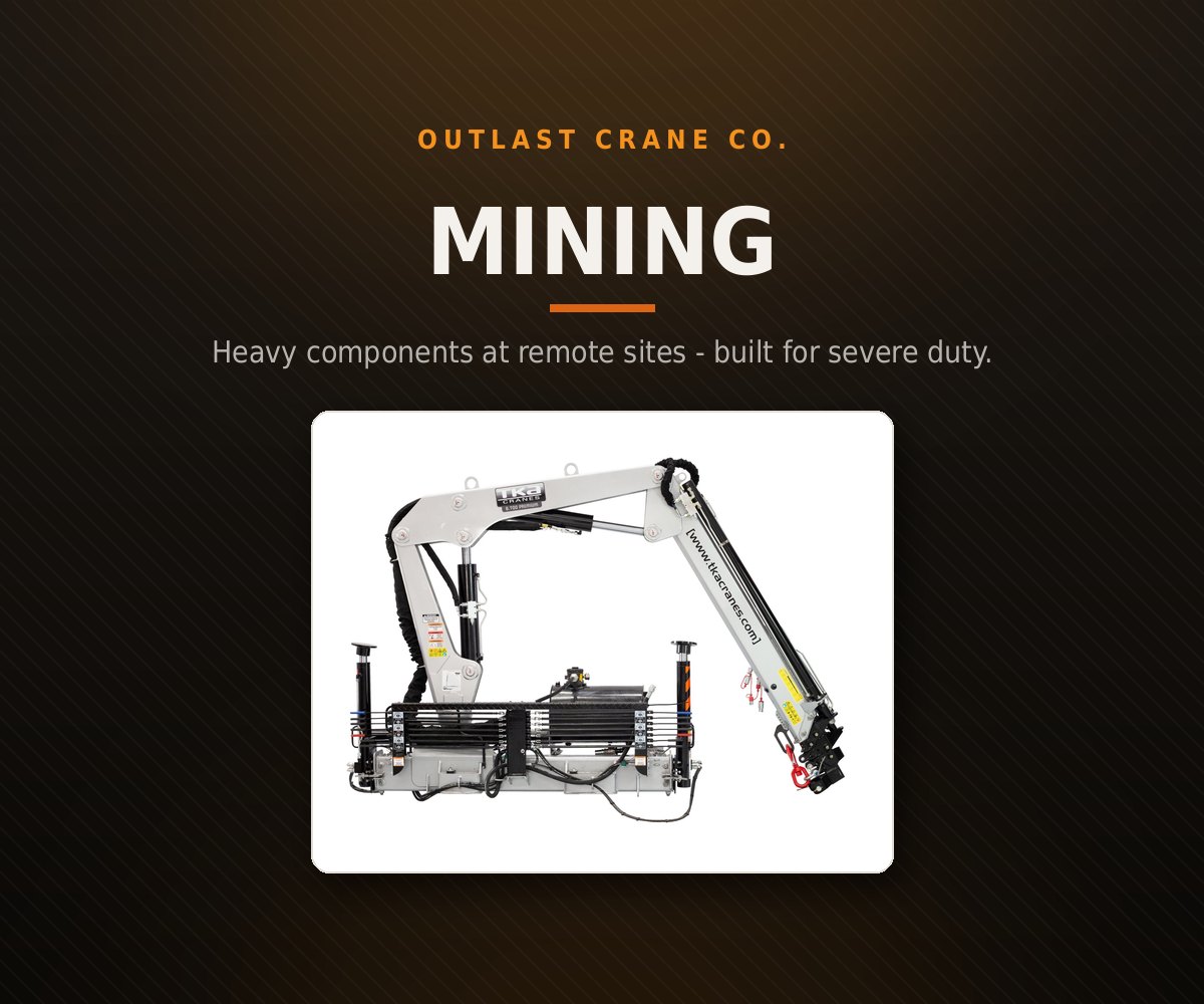Outlast crane working in Mining